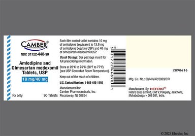Red-Brown Round H And A 12 - Amlodipine/Olmesartan Medoxomil 10mg-40mg Tablet