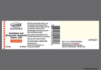 White Round A 9 And H - Amlodipine/Olmesartan Medoxomil 5mg-20mg Tablet