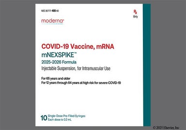 white - mNEXSPIKE COVID-19 modmRNA 2025-2026 Vaccine 10mcg/0.2mL Prefilled Syringe Suspension for Injection