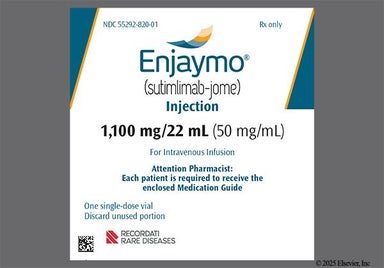 yellow - Enjaymo 1,100mg/22mL Solution for Injection