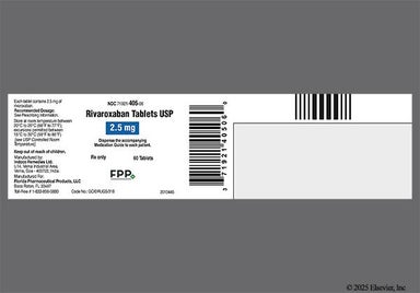 Yellow Round 7C - Rivaroxaban 2.5mg Tablet