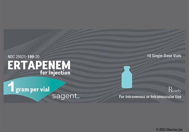 white - Ertapenem Sodium 1g Powder for Injection