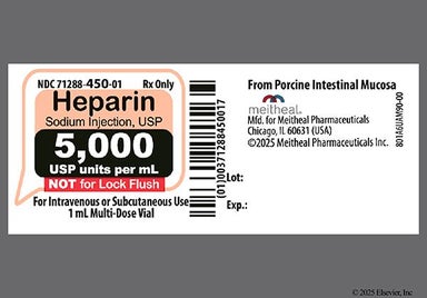 yellow - Heparin Sodium 5000unit/mL Solution for Injection