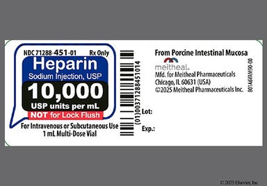 yellow - Heparin Sodium 10000unit/mL Solution for Injection