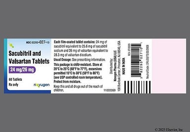 White Oval N3 - Sacubitril/Valsartan 24mg-26mg Tablet