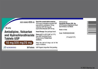 Brown Oval 92 And J - Amlodipine Besylate/Valsartan/Hydrochlorothiazide 10mg-320mg-25mg Tablet