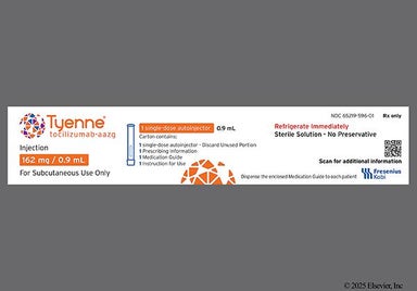 yellow - Tyenne 162mg/0.9mL Autoinjector Solution for Injection