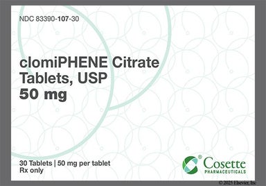 White Round CL 22 - Clomiphene Citrate 50mg Tablet