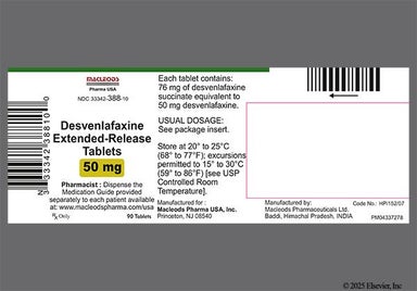Pink Round M41 - Desvenlafaxine 50mg Extended-Release Tablet