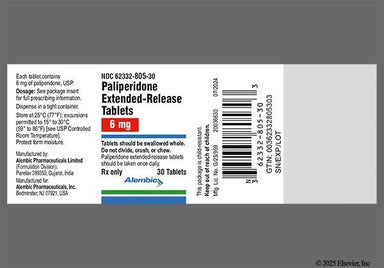 Beige Oblong T3 - Paliperidone 6mg Extended-Release Tablet