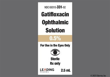 yellow - Gatifloxacin 0.5% Ophthalmic Solution