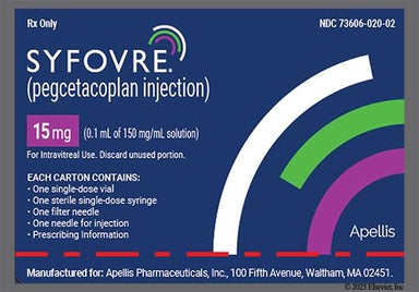 yellow - SYFOVRE 15mg/0.1mL Solution for Injection