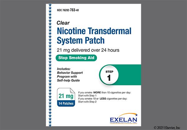 Rugby Clear Nicotine Patches – Transdermal System, Large Size – Help Quit Smoking Or Vaping (White, 1 Patch)
