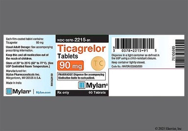 Yellow Round TC - Ticagrelor 90mg Tablet