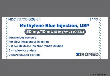 blue - Methylene Blue 50mg/10mL Solution for Injection