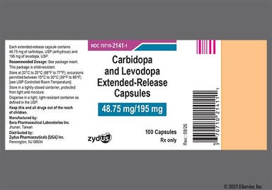 Blue And Yellow Ipx066 195 - Carbidopa/Levodopa 48.75mg-195mg Extended-Release Capsule