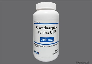 Brown Oblong E And 2 1 - Oxcarbazepine 300mg Tablet