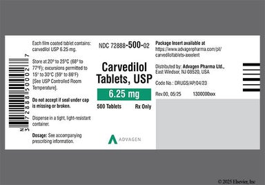 White Oval A And 31 - Carvedilol 6.25mg Tablet