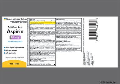 Yellow Round 81 - Aspirin Adult Low Dose 81mg Enteric Coated Tablet