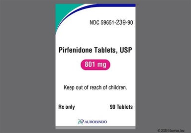 Pink Oval 801 And P - Pirfenidone 801mg Tablet