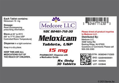 Yellow Oblong B419 - Meloxicam 15mg Tablet