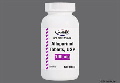 White Round H And U 5 - Allopurinol 100mg Tablet USP