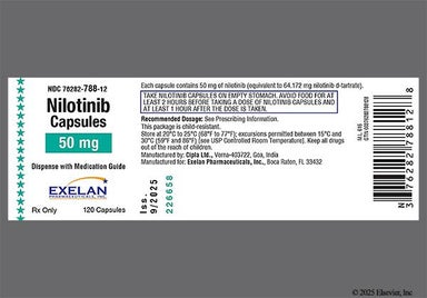 Red, White Capsule Cipla 030 50 mg - Nilotinib 50mg Capsule