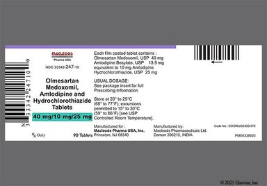 Gray And Red Oval T30 - Olmesartan Medoxomil/Amlodipine/Hydrochlorothiazide 40mg-10mg-25mg Tablet