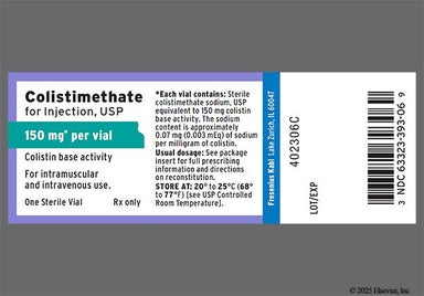 yellow - Colistimethate Sodium 150mg Powder for Injection