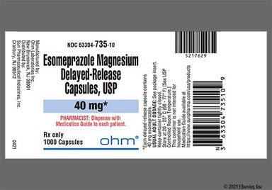 Pink Rb67 40 Mg - Esomeprazole Magnesium 40mg Delayed-Release Capsule