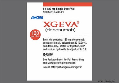 yellow - XGEVA 120mg/1.7mL Solution for Injection