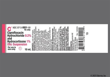 white - Ciprofloxacin/Hydrocortisone 0.2%-1% Otic Suspension