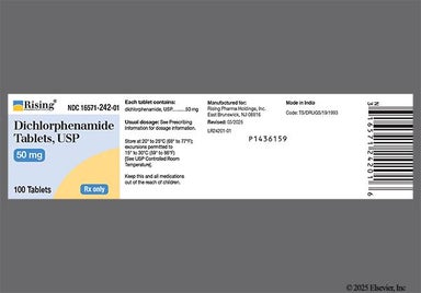 White Round C 43 - Dichlorphenamide 50mg Tablet