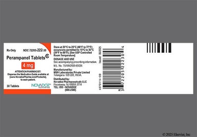 Red Round P And 22 - Perampanel 4mg Tablet