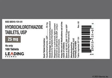 Peach Round Ep 131 - Hydrochlorothiazide 25mg Tablet