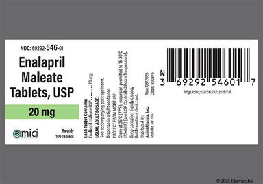 Beige Round W 926 - Enalapril Maleate 20mg Tablet