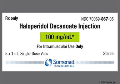 yellow and amber - Haloperidol Decanoate 100mg/mL Solution for Injection