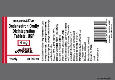 White Round 4 And G - Ondansetron 4mg Orally Disintegrating Tablet