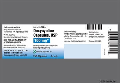 Brown And White Logo 100 - Doxycycline Monohydrate 100mg Capsule