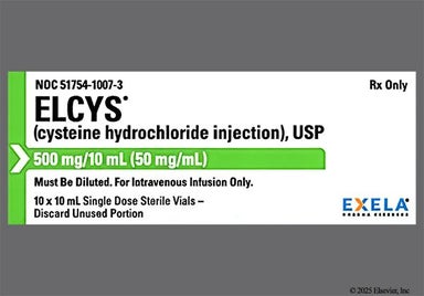 colorless - ELCYS 500mg/10mL Solution for Injection