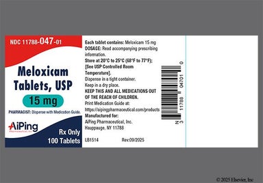Yellow Oblong B419 - Meloxicam 15mg Tablet