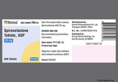 Yellow Round 54 - Spironolactone 25mg Tablet