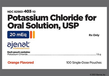 orange - Potassium Chloride 20mEq Powder for Solution