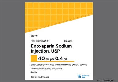 yellow - Enoxaparin Sodium 40mg/0.4mL Solution for Injection