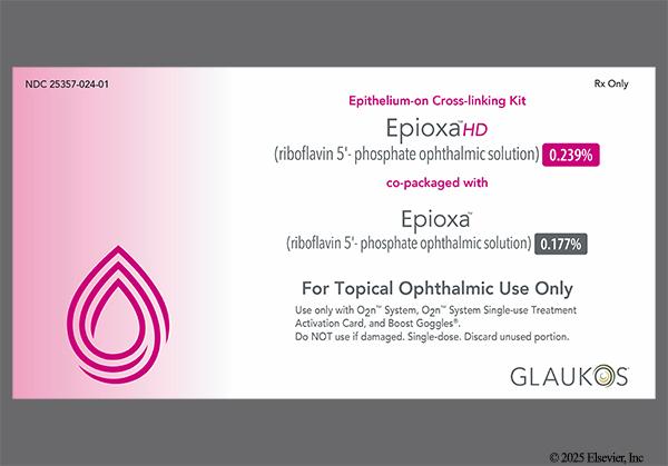 yellow - Epioxa HD/Epioxa Epithelium-on Cross-linking Ophthalmic Solution Kit