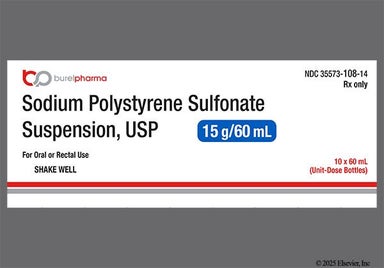 Brown Not applicable - Sodium Polystyrene Sulfonate 15g/60mL Suspension