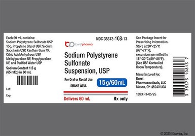 Brown Not applicable - Sodium Polystyrene Sulfonate 15g/60mL Suspension