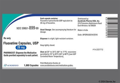 Green And White E 91 - Fluoxetine Hydrochloride 20mg Capsule