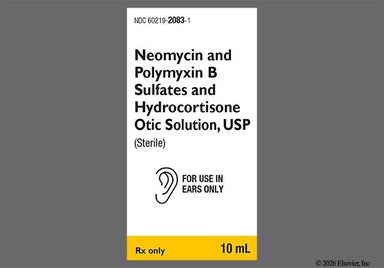 colorless - Neomycin Sulfate/Polymyxin B Sulfate/Hydrocortisone Otic Solution
