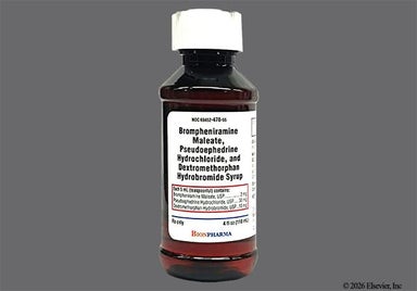 pink - Brompheniramine Mal/Pseudoephedrine HCl/Dextromethorphan HBr 2mg-30mg-10mg/5mL Syrup